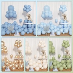 153pcs Sage Green and Blue Balloon Garland Arch Kit, Different Sizes 18 12 10…