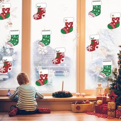 48 PCS Colorful Christmas Stocking Paper Cutouts Bulletin Board Decorations