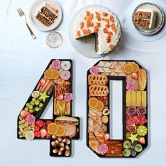 40 Cardboard Fillable Number Boxes for Charcuterie Snacks Paper Mache Display