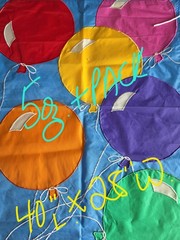 Yard Flag 40″ X 28″ Balloon Birthday Party Celebrate Multi Blue Background