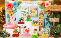 Hawaii Party Decoration Luau Honeycomb Centerpiece Tropical Table Party Supplies