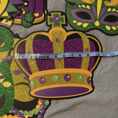16 Piece Mardi Gras Hanging Party Decorations