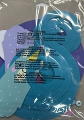Blue and Purple Llama Dizzy Danglers 39″