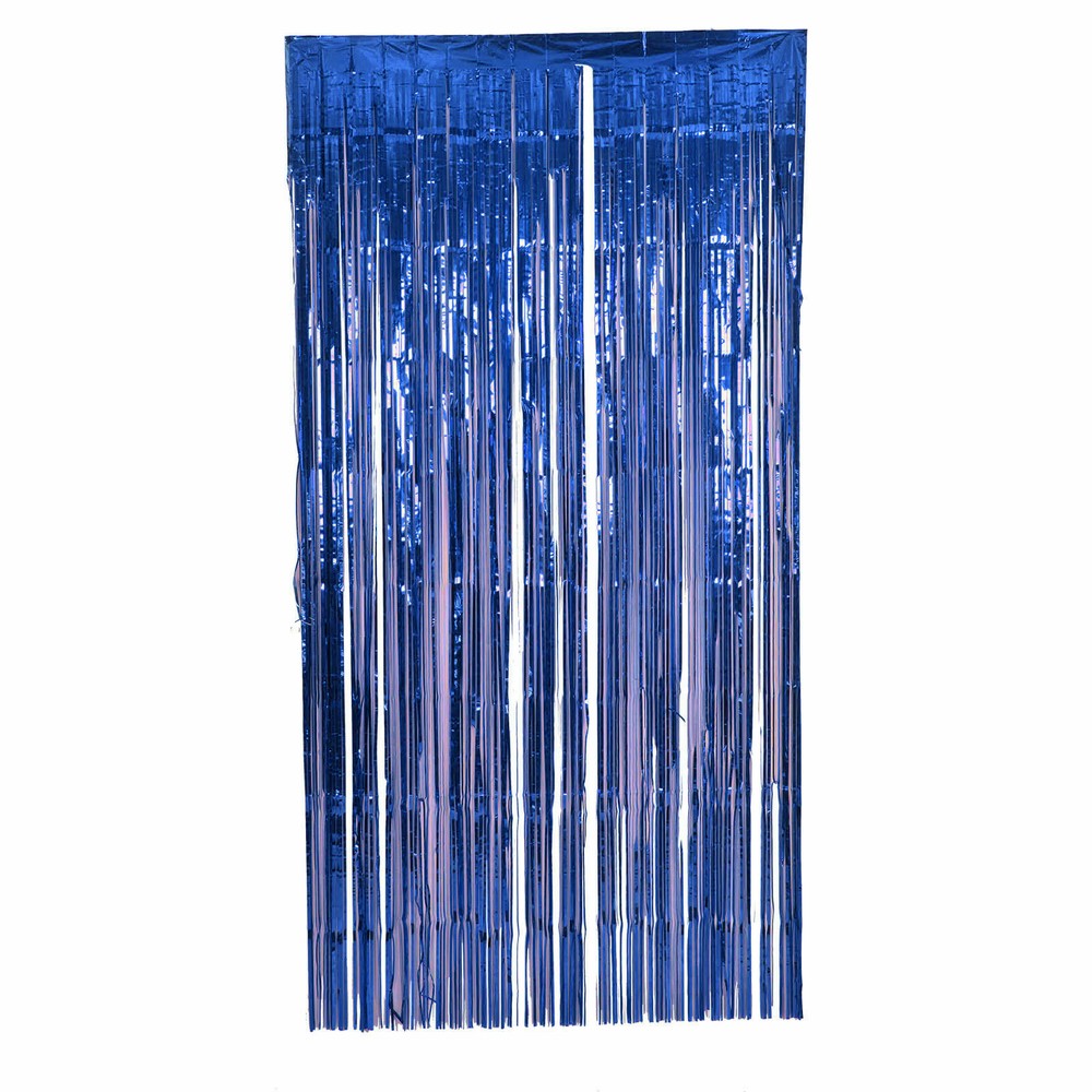 Christmas Party New Year Birthday Shimmer Foil Metallic Tinsel Curtain Backdrop