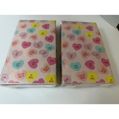 Valentine Party Bundle Heart Napkins Wood Picks Party Set 9″x12″ Felt Envelope