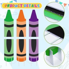 Back to School Crayon Yard Signs: 6 Vibrant Decorations for Kids’ Celebrations
