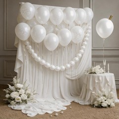Pearl White Linking Balloons,100pcs 6 Inch Quick Link Long Balloons for Tying…