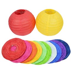 Round Paper Lantern 8/12/16inch Regular Shade Festive Lanterns Home Decoration