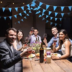 200Ft Pennant Banners Flags String DIY Hanging Bunting Flags for Party