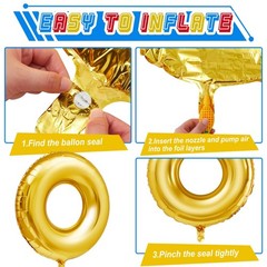 12 Pack 28″ Gold Ring Birthday Party Balloon Cartoon Characters Themed Party …