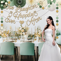 Bridal Shower Decorations,Sage Green Bridal Shower Decorations Includes Love Lau