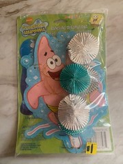 Vintage Spongebob SquarePants Dangling Birthday Decorations Lot Of 2