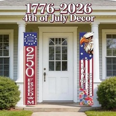 4th of July Decorations Outdoor – 250th Anniversary Patriotic Red white blue