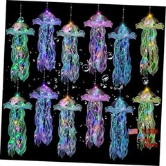 Jellyfish Decor – 12 Pcs Jellyfish Lanterns for Under the Sea Decorations,