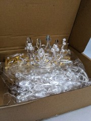 12 2 Inch Metal Crowns For Party/Cake Decor Or Doll Crown