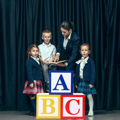 3 Pcs ABC Balloon Box Decorations First Day of School Back to School Classroom D