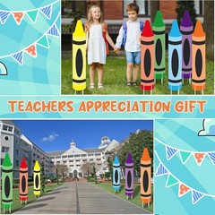 Back to School Crayon Yard Signs: 6 Vibrant Decorations for Kids’ Celebrations