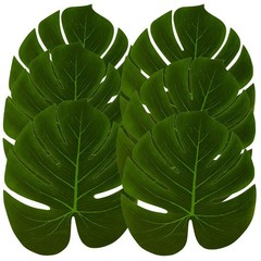 Hopeak Artificial Palm Leaves 24 Pieces 11.4»x 13.4» (24 Pieces), Green