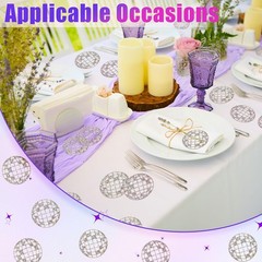 100pcs Glitter Disco Ball Table Confetti, Disco Theme Party Confetti for Bachelo