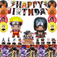 Naruto Party Decorations Naruto Birthday Supplies Balloon Cake Topper Tablecloth