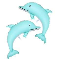 Large Dolphin Balloons 46 Inch Ocean Animals Mylar Balloon Ocean Themed Party…