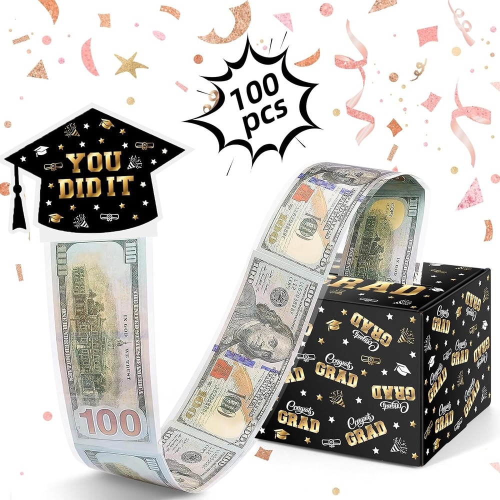 100 Pack Graduation Money Box for Cash Gift Pull ,Surprise Box Graduation Gift