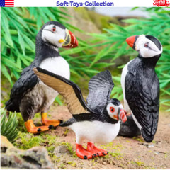 Realistic Bird Figurines Parrot Cockatiel Macaw PVC Animal Model Toy Garden Gift