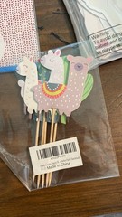 Llama Cactus And Taco Bar Banner Cupcake Cake Picks, New Unopened Packages