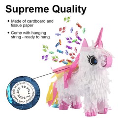3Pcs Donkey Pinatas with Hanging Loop for Fiestas Mexican Cinco de Mayo Decor