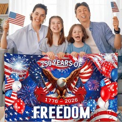 American 250th Birthday Decoration, 3.6 x 6 Ft American 17762026 Backdrop USA…