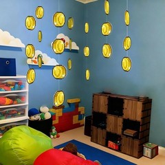 24 Pcs Super Brother Themed Party Decorations Hanging Decorations Video Game …
