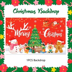 Large Merry Christmas Party Decoration Backdrop Xmas Backgrounds for Photo Props