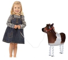 Pack of 3 Walking Farm Animal Balloons ,cow Print,red,cream,blue.Huge 133 PCS.