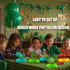 Dinosaur Birthday Party Decorations for 1 2 3 4 5 Year Old Boy, Dinosaur Theme B