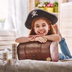 Metal Pirate Coins – Bronze, Silver, Gold & Rose Gold Coin Set – M, L, XL, XXL