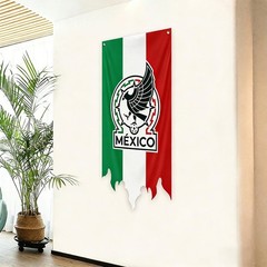 World Cup Decorations 2026 Football Hanging Rod Flag Banner 27×51 Inch with P…