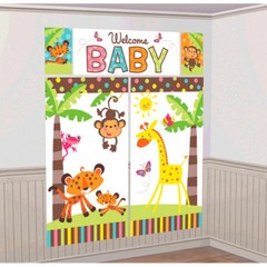 FISHER PRICE BABY SHOWER WALL DECORATING KIT (5pc) ~ Welcome Party Supplies