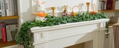 8Pcs Eucalyptus Garland,Artificial Eucalyptus Leaves Table Greenery Garland