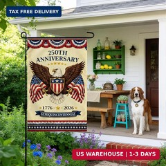 4th of July Decorations – 250th Anniversary Garden Flag | Fourth of July Decor P