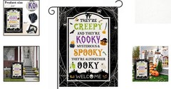 Weather-Resistant Halloween Garden Flag – Perfect for Parties & Porches 12×18