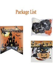 46PCS Halloween Party Decoration Accessories Set, Happy Halloween