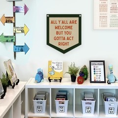 Lacama Classroom Wall College Dorm Decor, All Y’all Are Welcome But You Gotta…