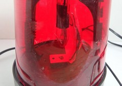 7” Rotating Police Party Light Red Flashing Beacon Novelty #1739 Spencer Red