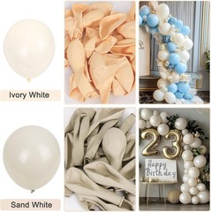 129pcs Latex Different Sizes 18,12,10,5 Inches Balloons for Garland Arch