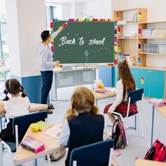 Colorful Pencil Cutouts Classroom Name Tags School Bulletin Board Decor 72 PCS