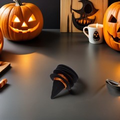 16Pcs Mini Black Felt Witch Hats Durable Halloween Bottle Topper Party Decor