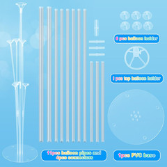 Balloon Stand Kit 4 Sets Balloon Arch Stand with Base and Balloon Sticks for Chr