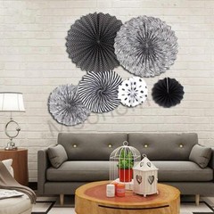 Colorful Paper Fans Party Decorations Hanging Decor Birthday Bridal Pink Blue