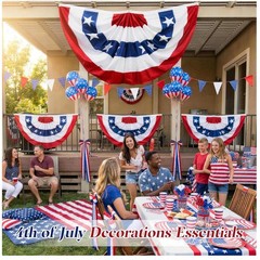 USA Patriotic Buntings Banner for Independence Day