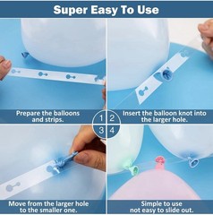 Balloon Decoration Tape Kit New, Strip Garland Glue Dots Party Birthday Shower